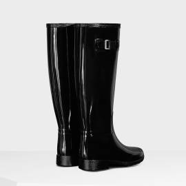 Hunter Original Refined Gloss Gummistiefel schwarz, 39 - 1