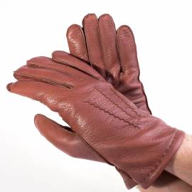 Seeger Herren Hirschleder Handschuhe CHRONOS in braun, 8 - 0