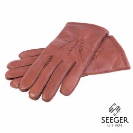 Seeger Herren Hirschleder Handschuhe CHRONOS in braun, 9 - 1