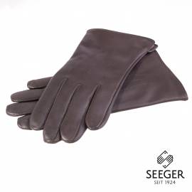 Seeger Herren Handschuhe CUPIDO in dunkelbraun, Kaschmirfutter - 8 - 1