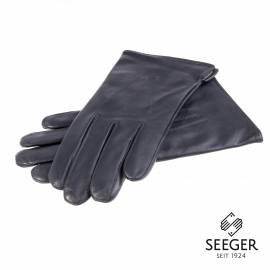 Seeger Herren Handschuhe CUPIDO in dark british navy, Kaschmirfutter - 10 - 1