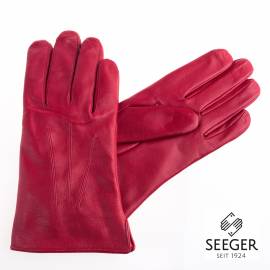 Seeger Herren Handschuhe CUPIDO in rot, Kaschmirfutter - 8 - 0