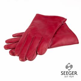 Seeger Herren Handschuhe CUPIDO in rot, Kaschmirfutter - 10,5 - 1