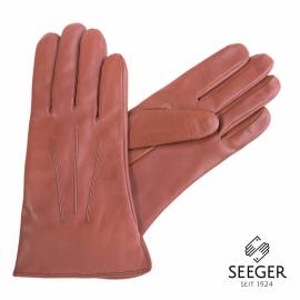 Seeger Herren Handschuhe CUPIDO in cognac, Kaschmirfutter - 9 - 1