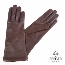 Seeger Damen Handschuhe MINERVA in dunkelbraun, 6,5 - 1