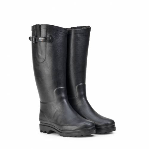 Aigle Aiglentine 2 Fur Gummistiefel in schwarz für Damen, 36 - 1