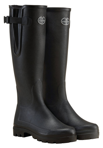 Le Chameau Vierzonord schwarz - unisex - gefütterter Gummistiefel, 39 - 0