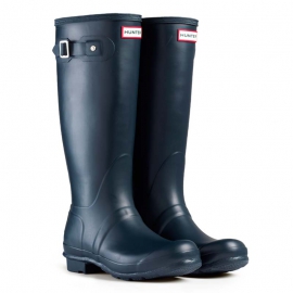 Hunter Women's Original Tall navy Gummistiefel in blau, 43 - 0